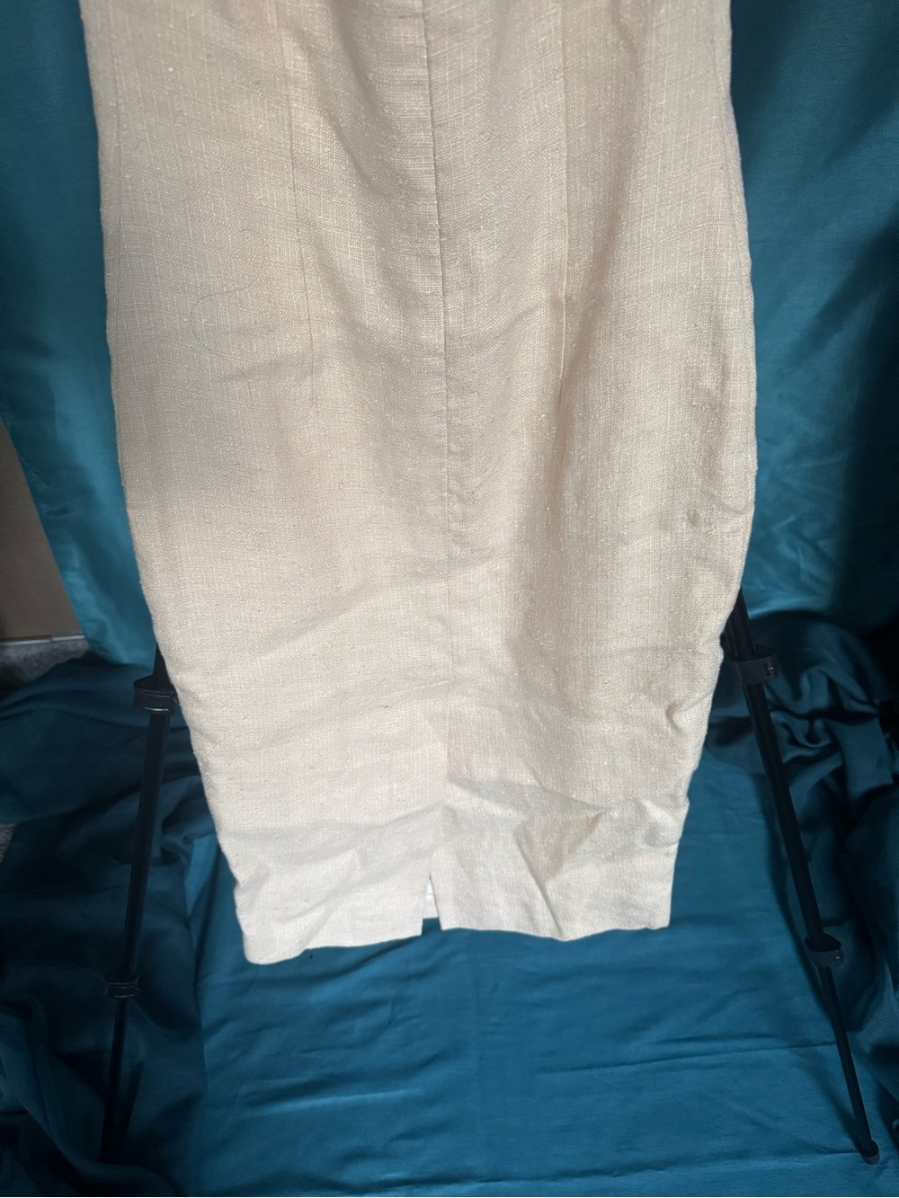 Textured Sleeveless Midi Dress | Minimalist 90s Quiet Luxury - Picture 6 of 6